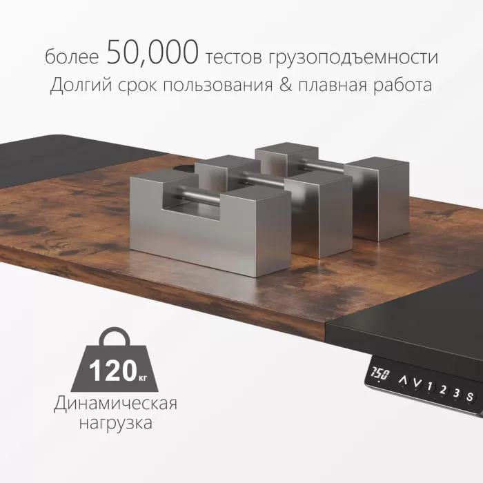 Стол компьютерный с подъемным механизмом регулируемый по высоте  с двумя моторами 1SJ01165