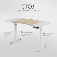 Стол компьютерный с подъемным механизмом регулируемый по высоте  с двумя моторами 1SJ01168