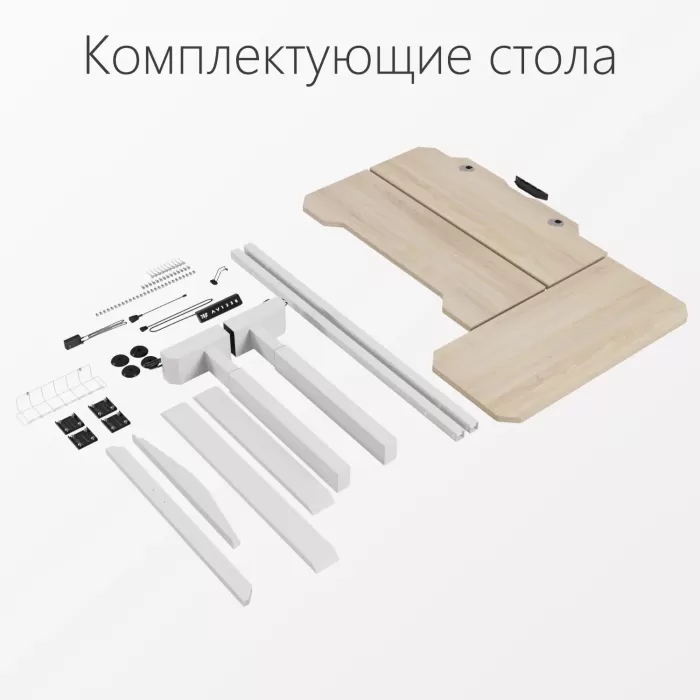 Стол компьютерный с подъемным механизмом регулируемый по высоте  с двумя моторами 1SJ01173