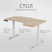 Стол компьютерный с подъемным механизмом регулируемый по высоте  с двумя моторами 1SJ01173